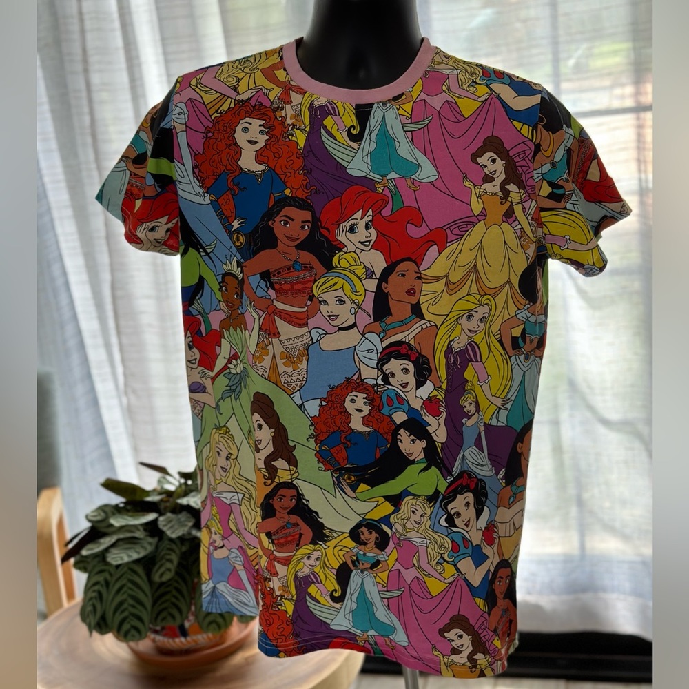 Cakeworthy Disney Princess Characters Allover Print T-Shirt